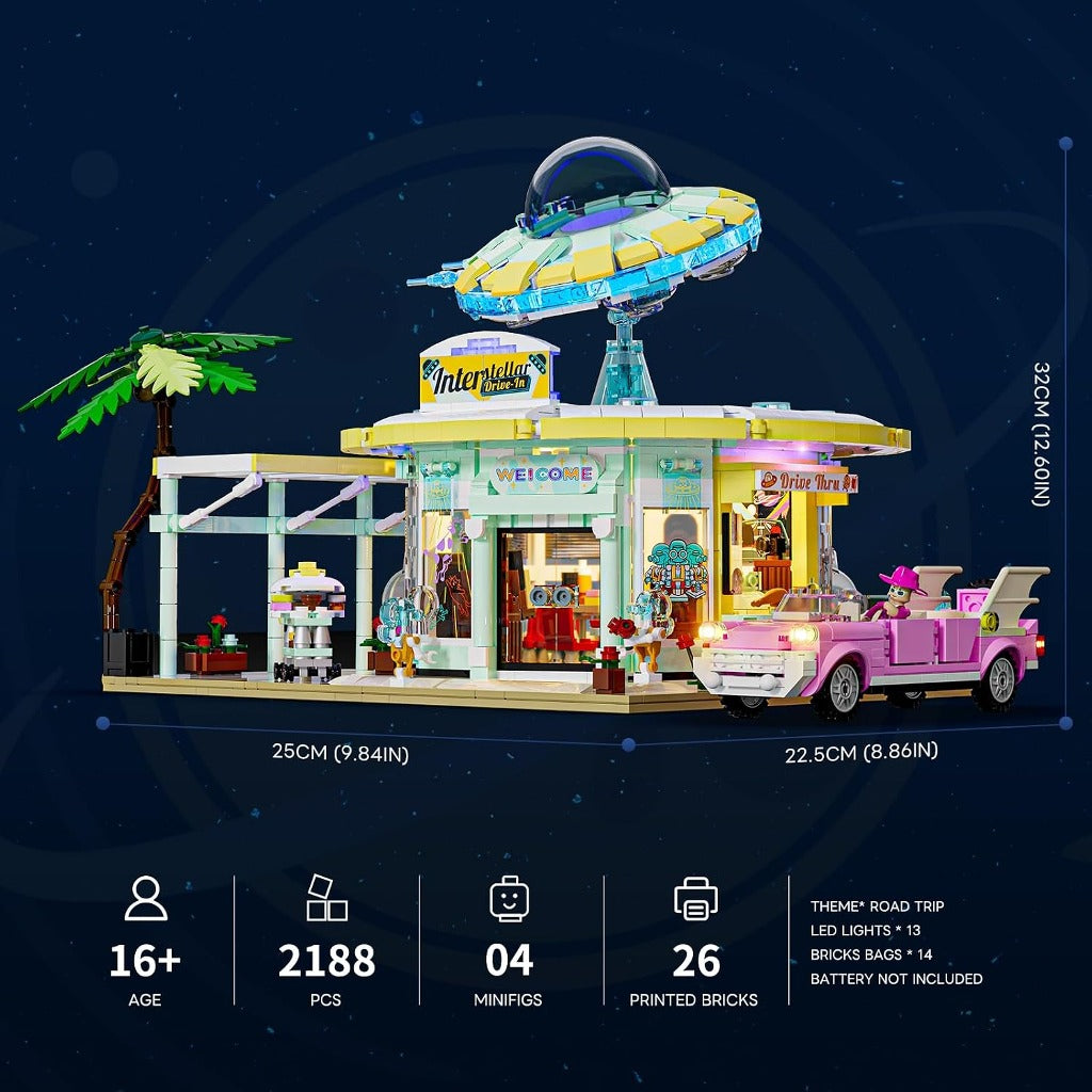 Lumibricks Interstellar Drive-In (L9104) building set - view 3