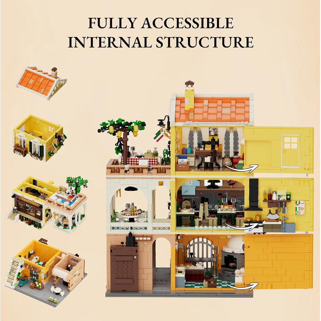 Lumibricks Italian Homestyle Restaurant (15010) building set - view 4