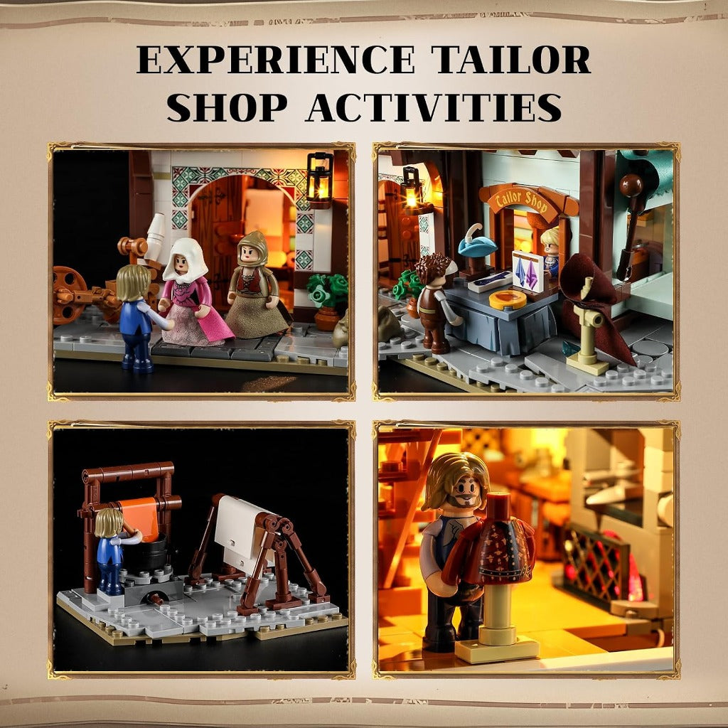 Lumibricks Medieval Tailor Shop (F9038) building set - view 6