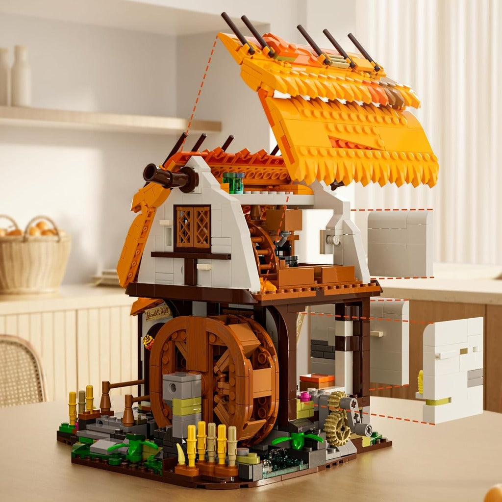 Lumibricks Medieval Water Mill (F9061) building set - view 2