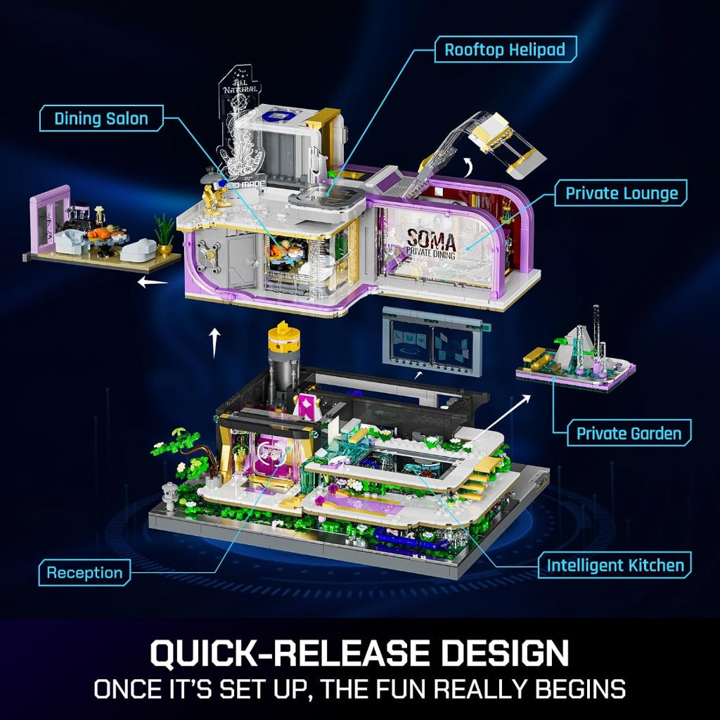 Lumibricks Neon Elite Lounge (17013) building set - view 2