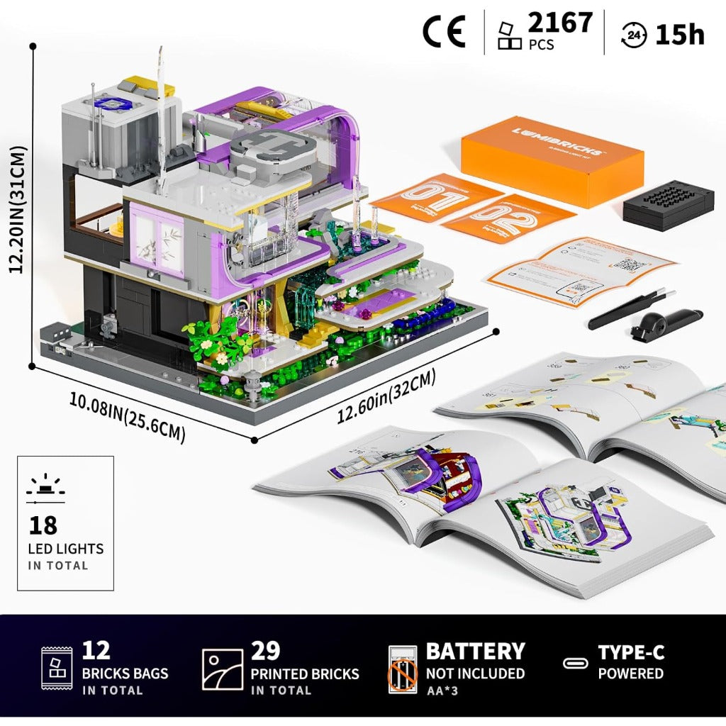Lumibricks Neon Elite Lounge (17013) building set - view 7