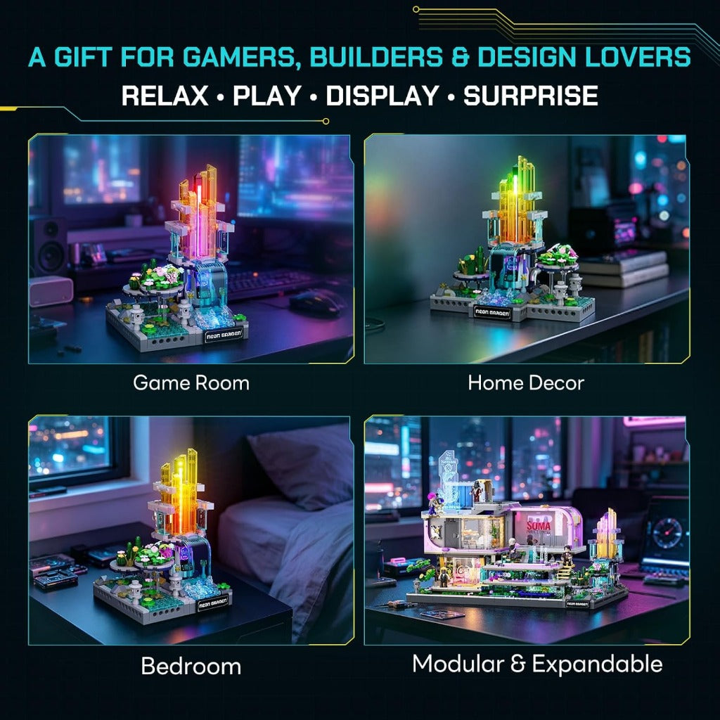Lumibricks Neon Garden (17014) building set - view 3