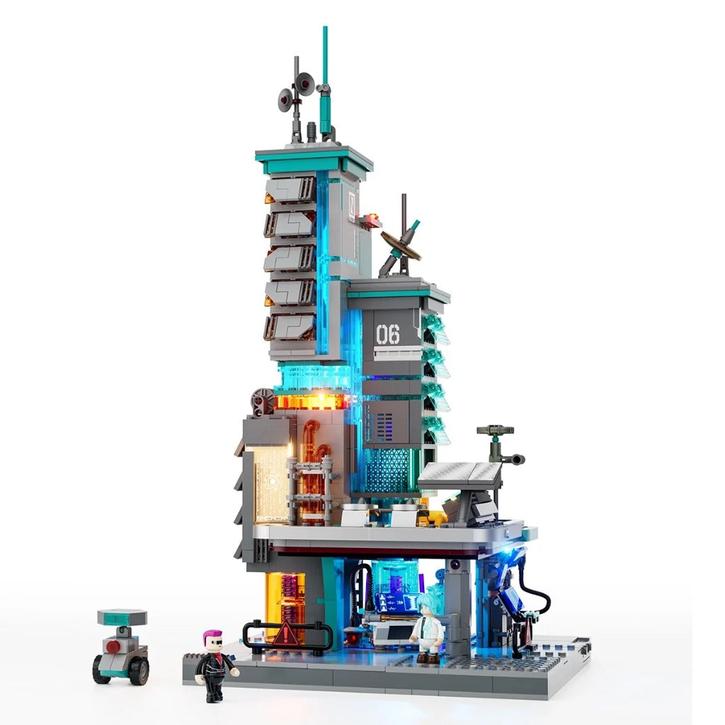 Lumibricks Neon Tech Station (17010) building set - view 2