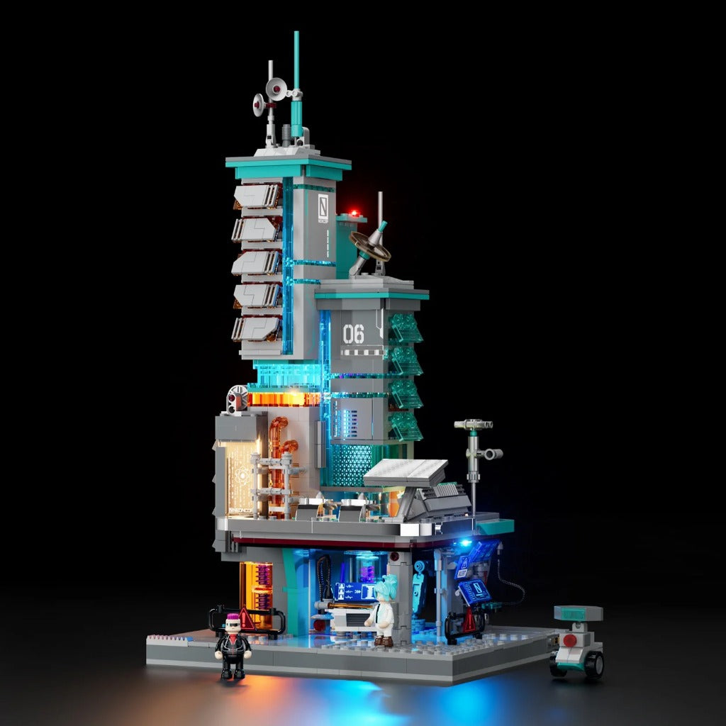 Lumibricks Neon Tech Station (17010) building set - view 3
