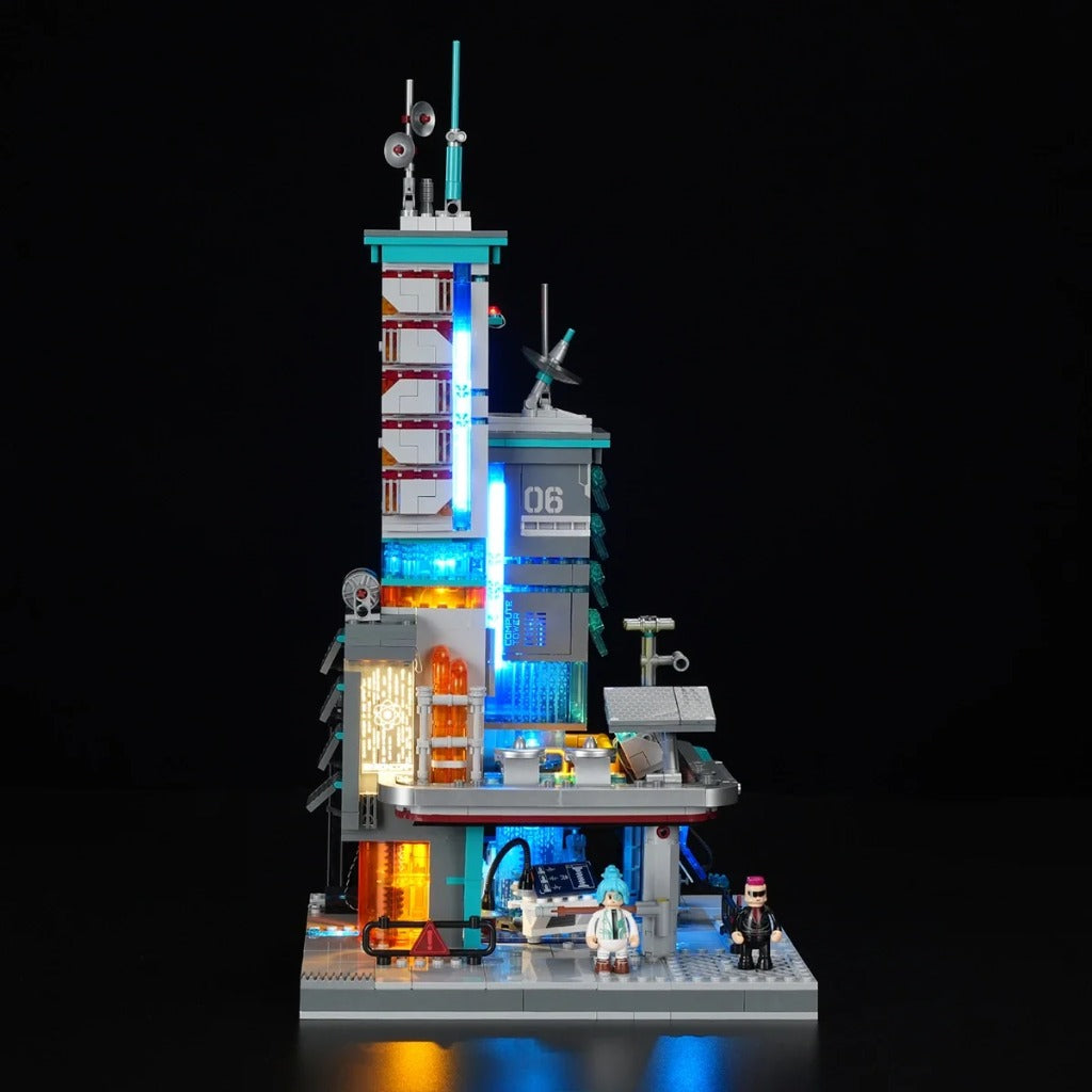 Lumibricks Neon Tech Station (17010) building set - view 4