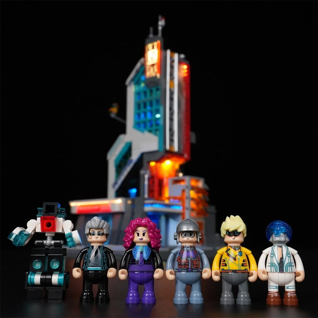 Lumibricks Neon Tech Tower (17011) building set - view 4
