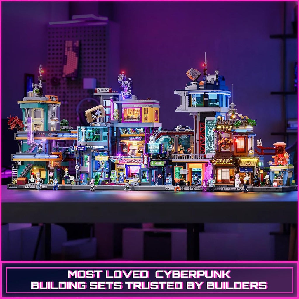 Lumibricks Neoncity Izakaya Steampunk (F9073) building set - view 6