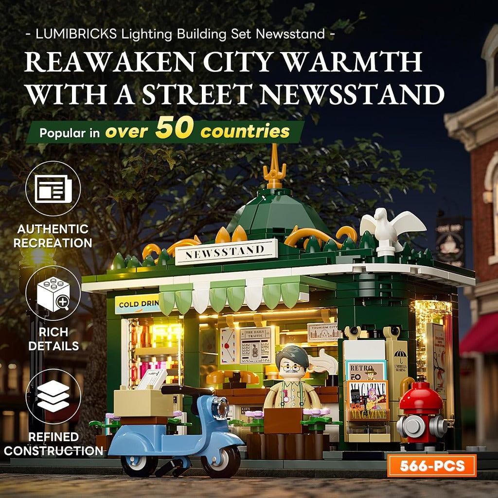 Lumibricks Newsstand (F9023) building set - view 2