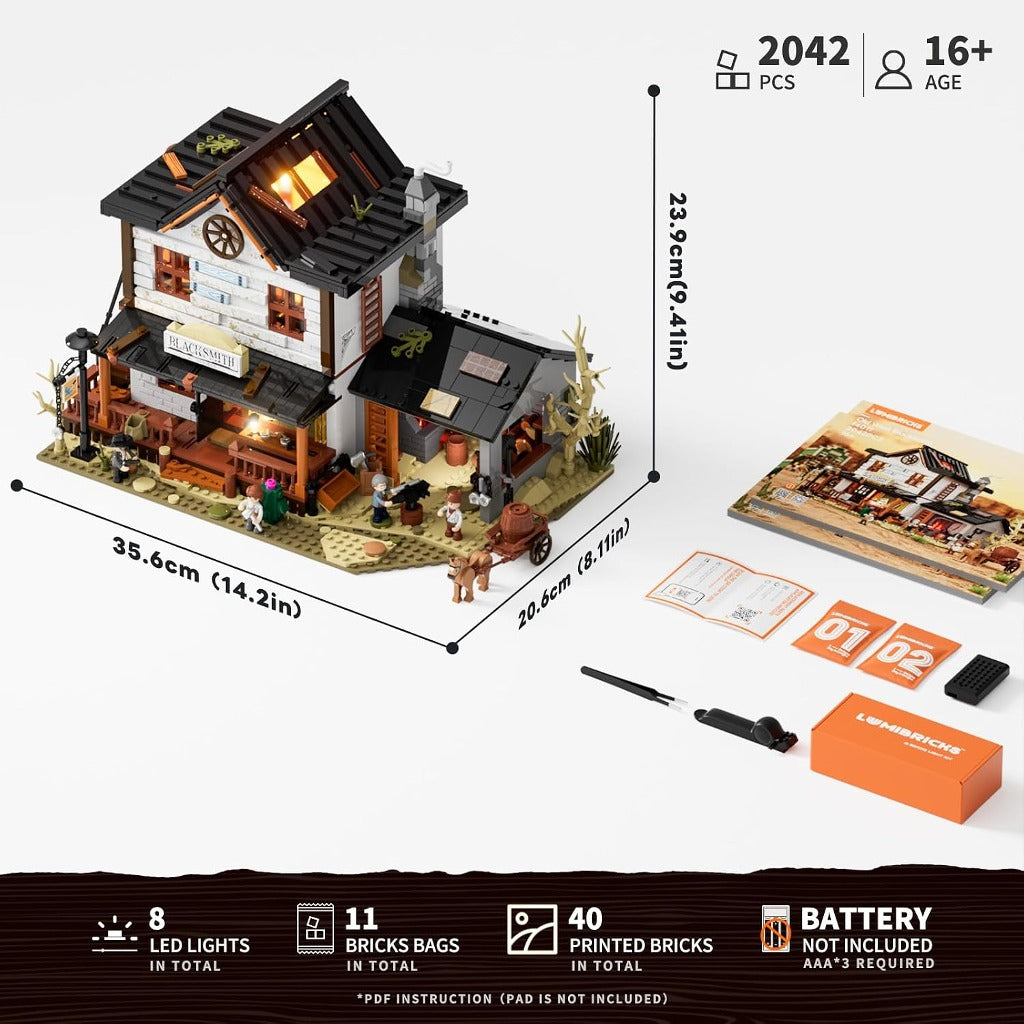 Lumibricks Old West Blacksmith (L9089) building set - view 3