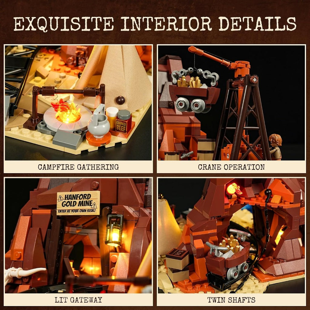 Lumibricks Old West Gold Mine (F9077) building set - view 4