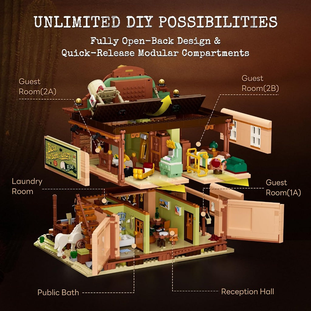 Lumibricks Old West Inn (14014) building set - view 5