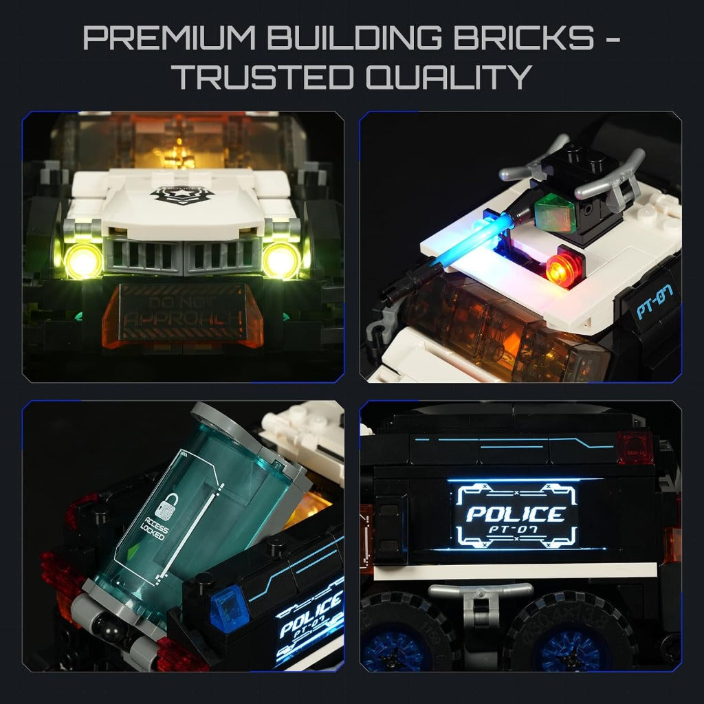 Lumibricks Police Urban Convoy (17008) building set - view 3
