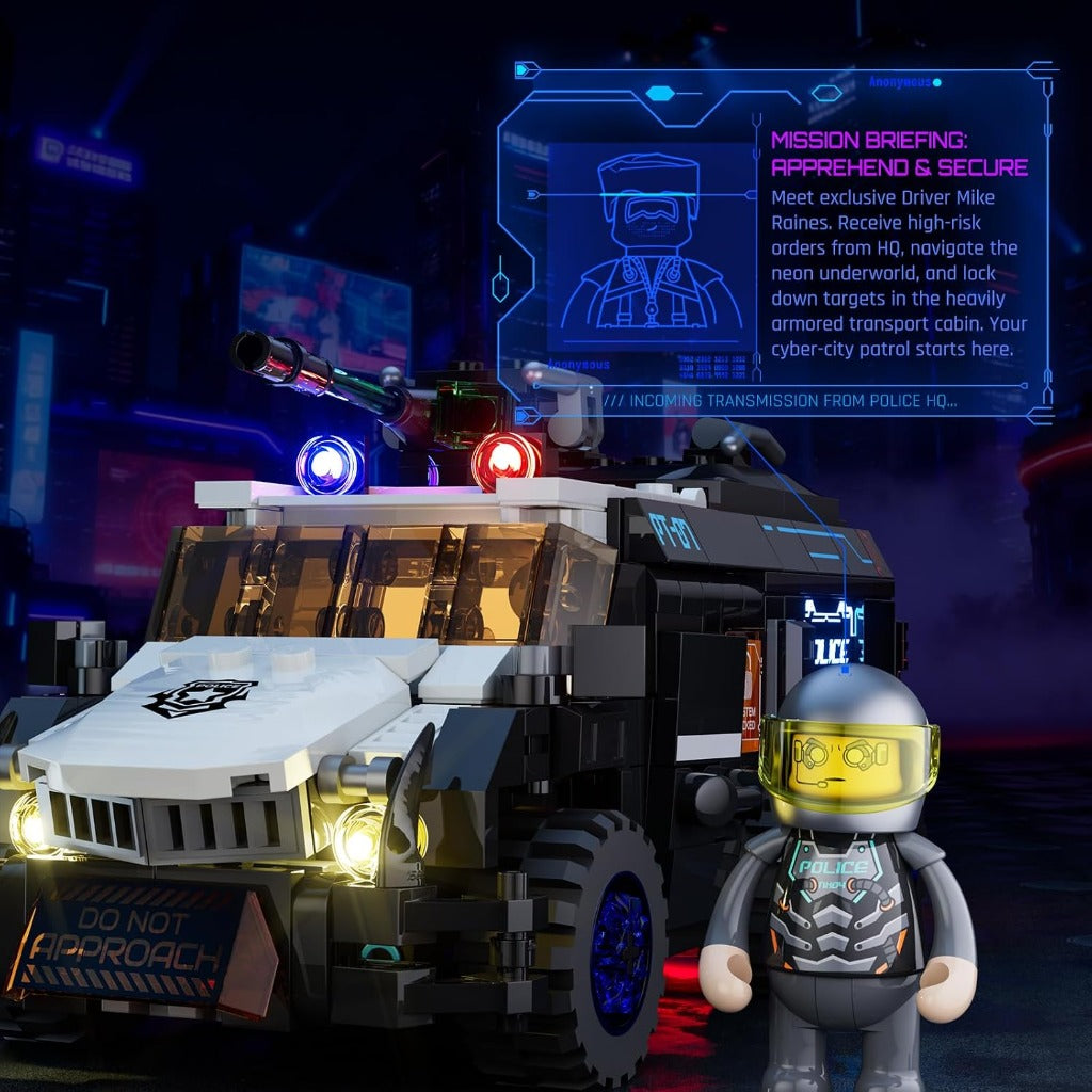 Lumibricks Police Urban Convoy (17008) building set - view 4
