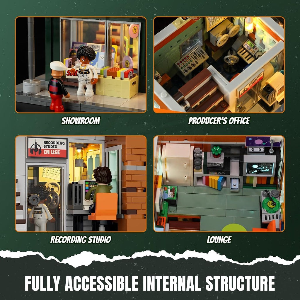 Lumibricks Record Store (F9058) building set - view 4