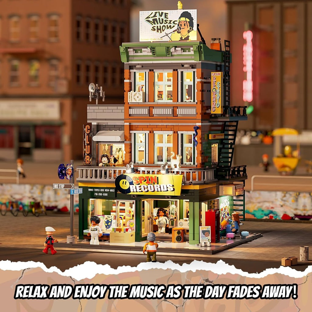 Lumibricks Record Store (F9058) building set - view 7