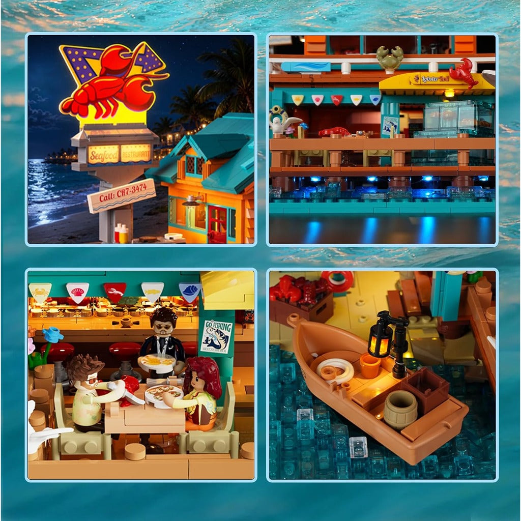 Lumibricks Seafood Restaurant (18010) building set - view 4