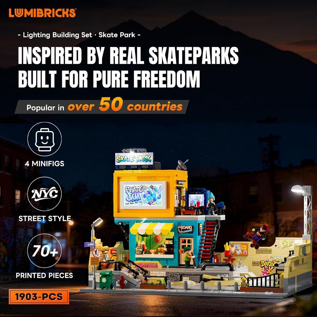 Lumibricks Skate Park (19011) building set - view 3