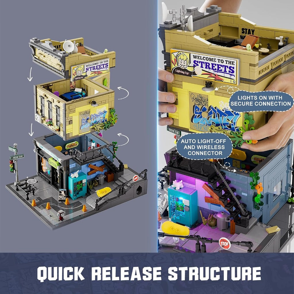 Lumibricks Skateboard Shop (F9051) building set - view 2