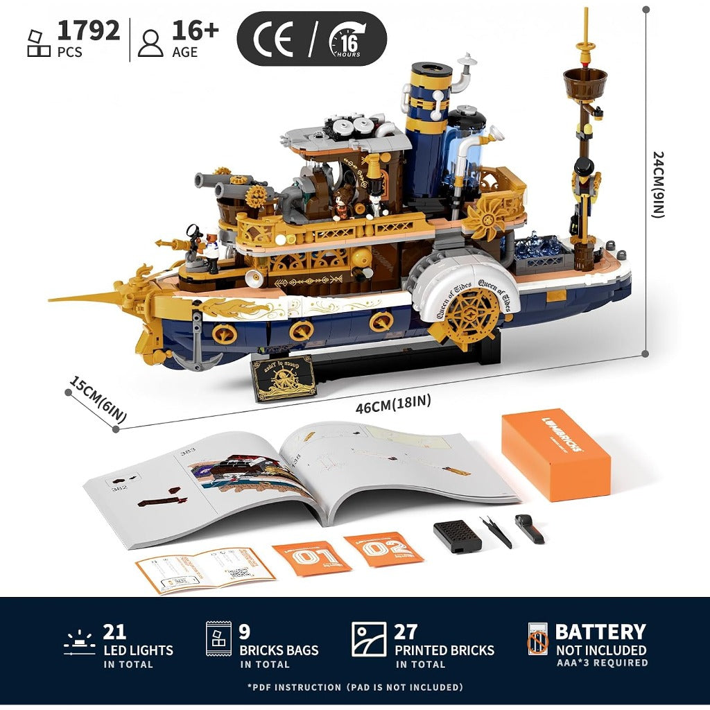 Lumibricks Steamboat (11016) building set - view 3