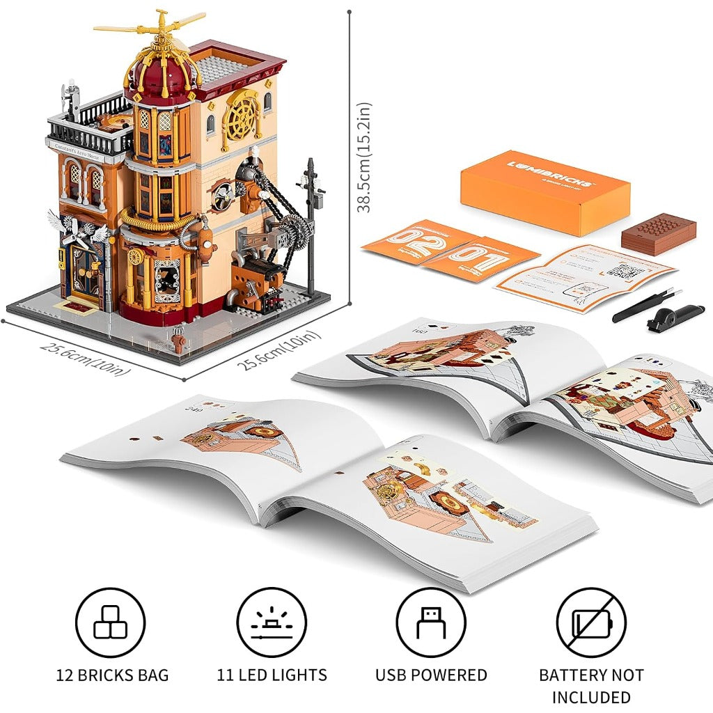 Lumibricks Steampunk Flying Club (F9050) building set - view 2