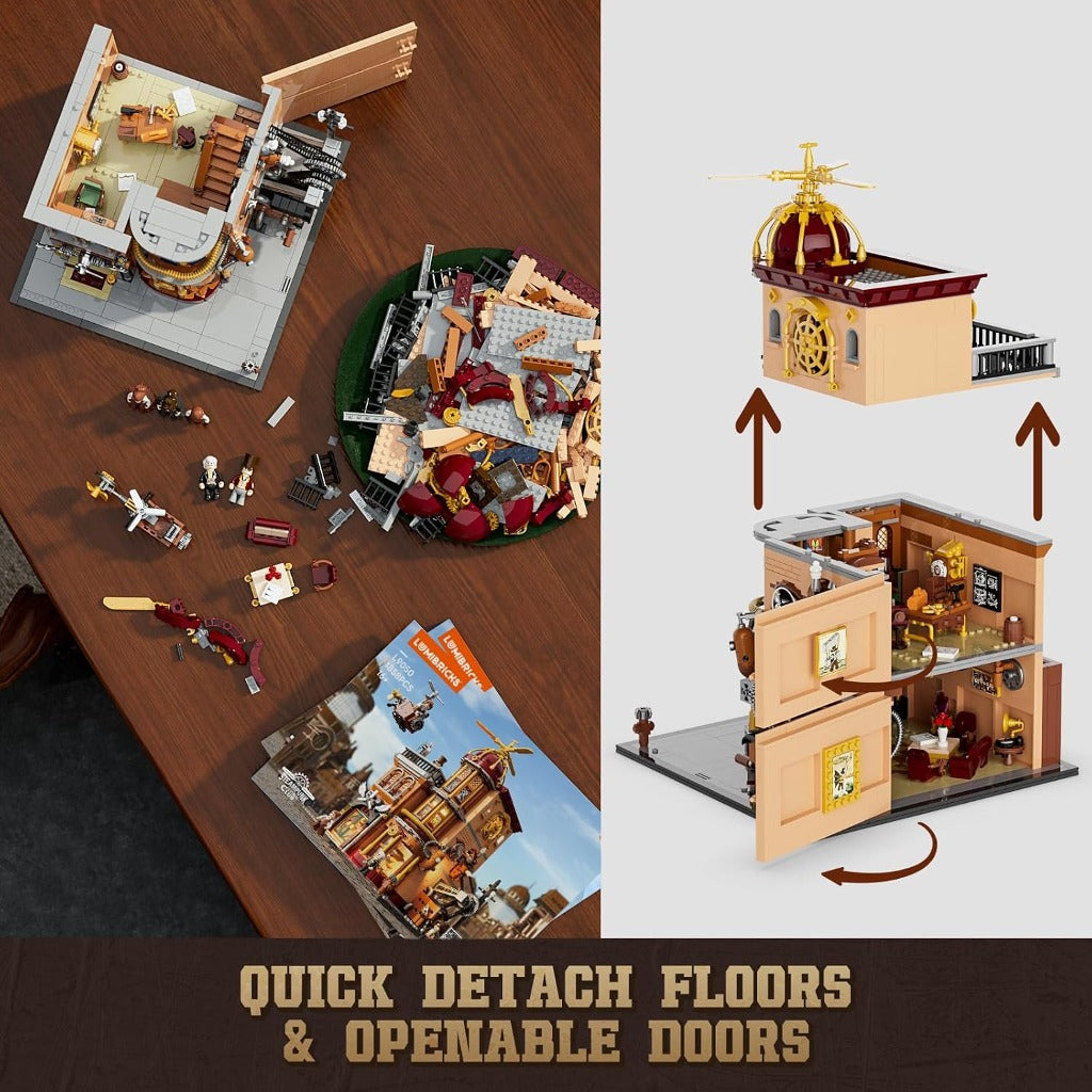 Lumibricks Steampunk Flying Club (F9050) building set - view 3