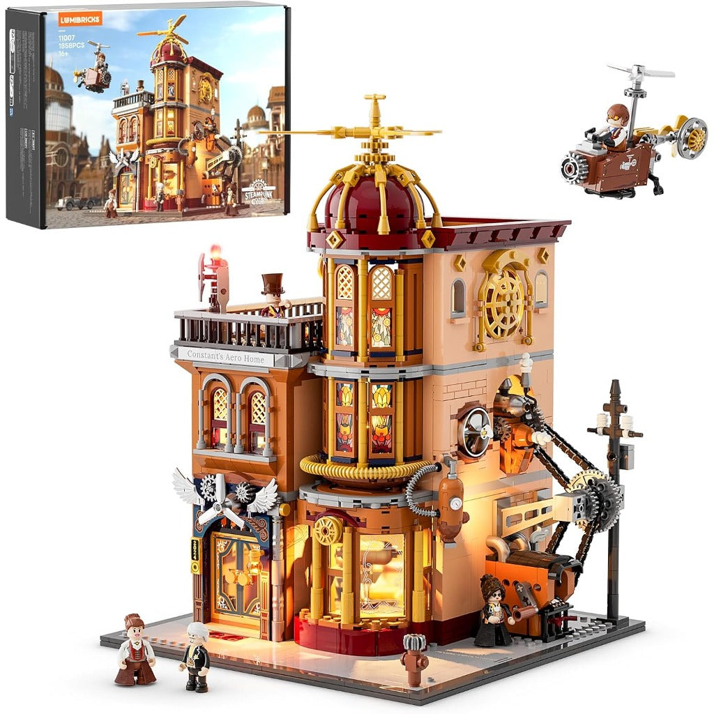 Lumibricks Steampunk Flying Club (F9050) building set