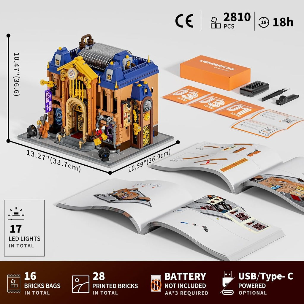 Lumibricks Steampunk Time Opera House (11017) building set - view 7