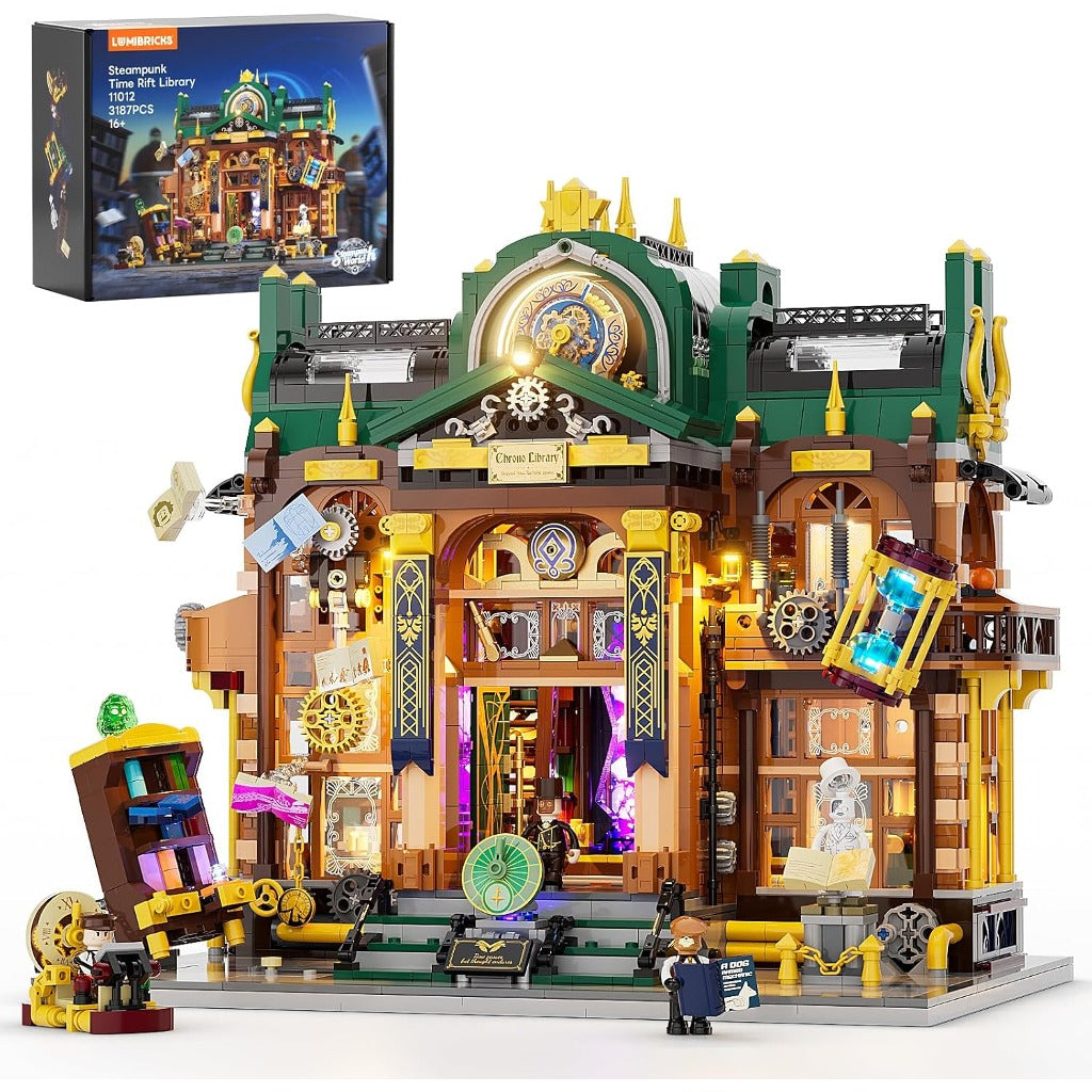 Lumibricks Steampunk Time Rift Library (11012) building set