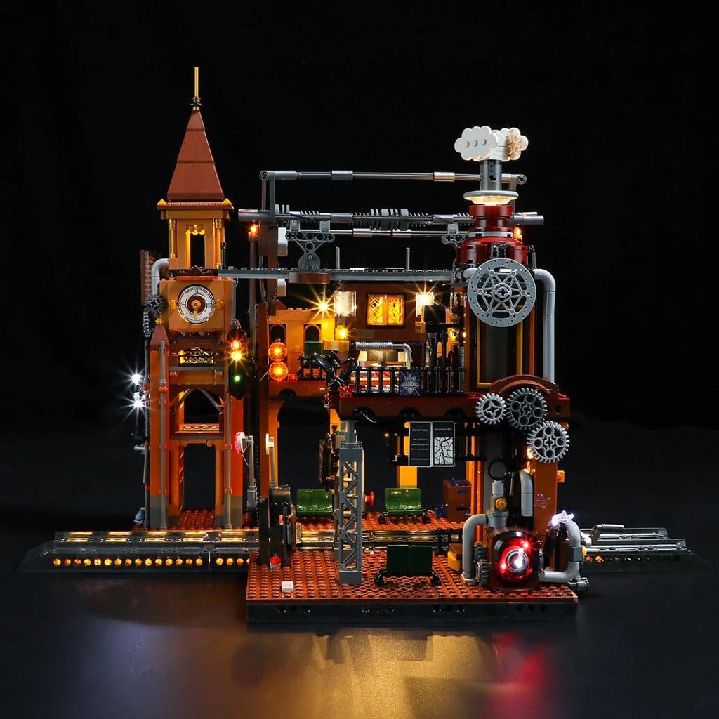 Lumibricks Steampunk Train Station (F9007) building set - view 2