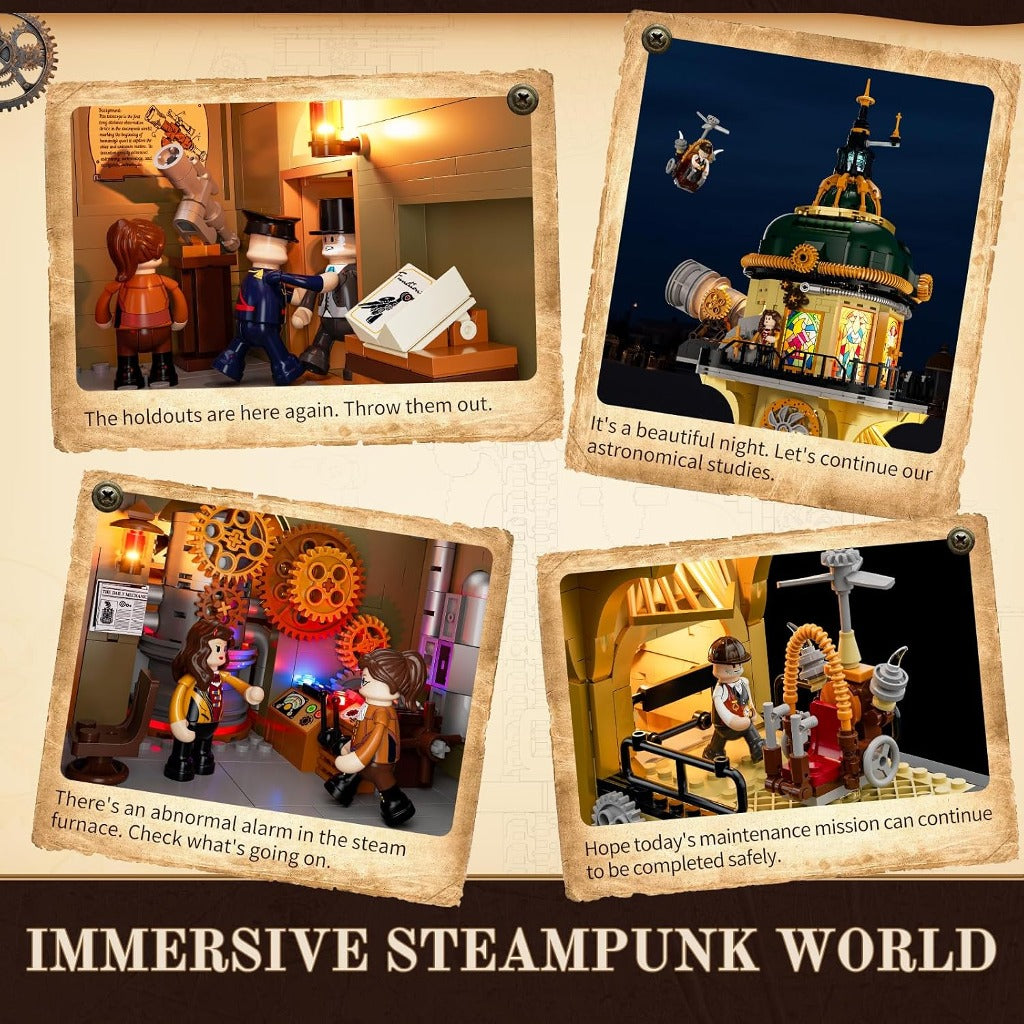 Lumibricks Steampunk Watch Tower (F9070) building set - view 5