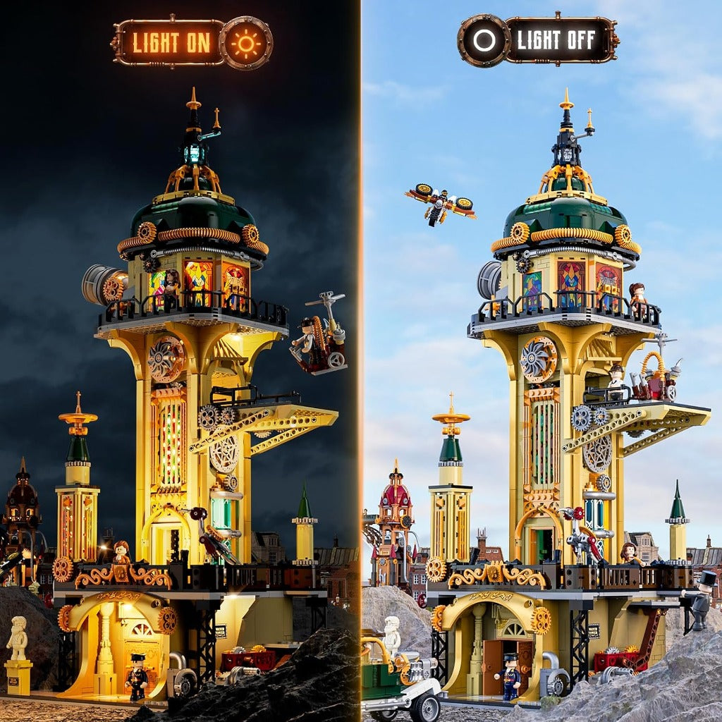 Lumibricks Steampunk Watch Tower (F9070) building set - view 6