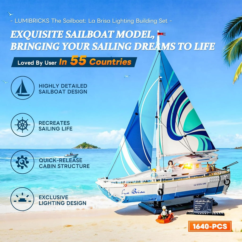 Lumibricks The Sailboat La Brisa (F9074) building set - view 2