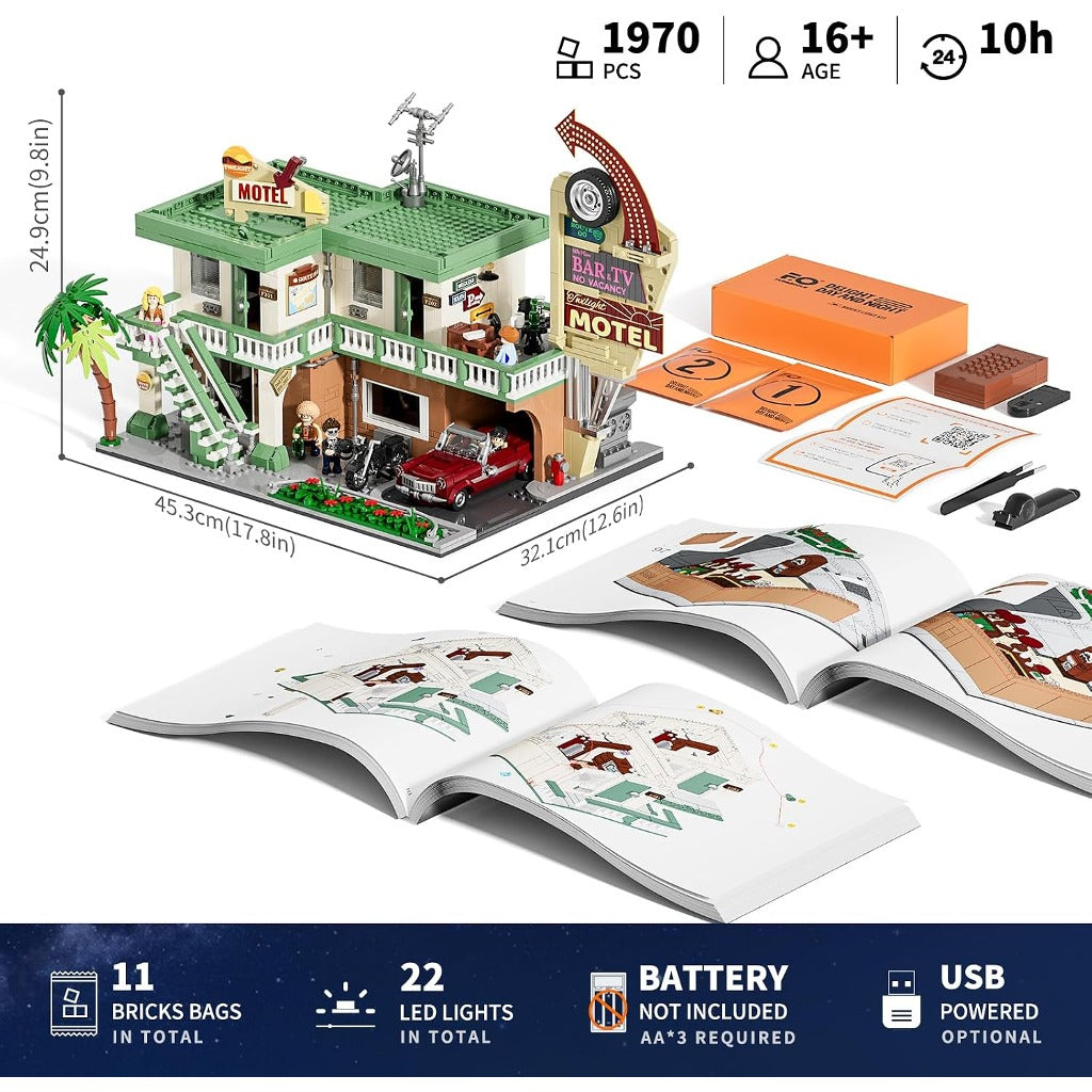 Lumibricks Twilight Motel (F9054) building set - view 2