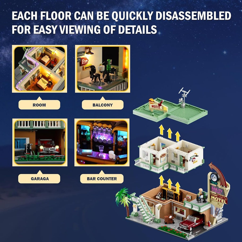 Lumibricks Twilight Motel (F9054) building set - view 5