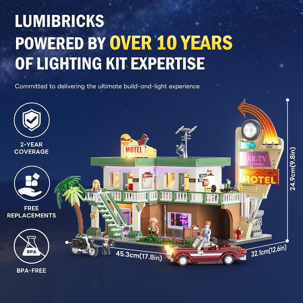 Lumibricks Twilight Motel (F9054) building set - view 7