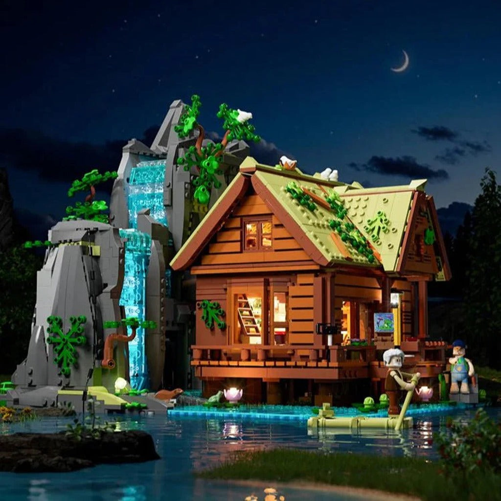 Lumibricks Waterfall Cabin (L9083) building set - view 2