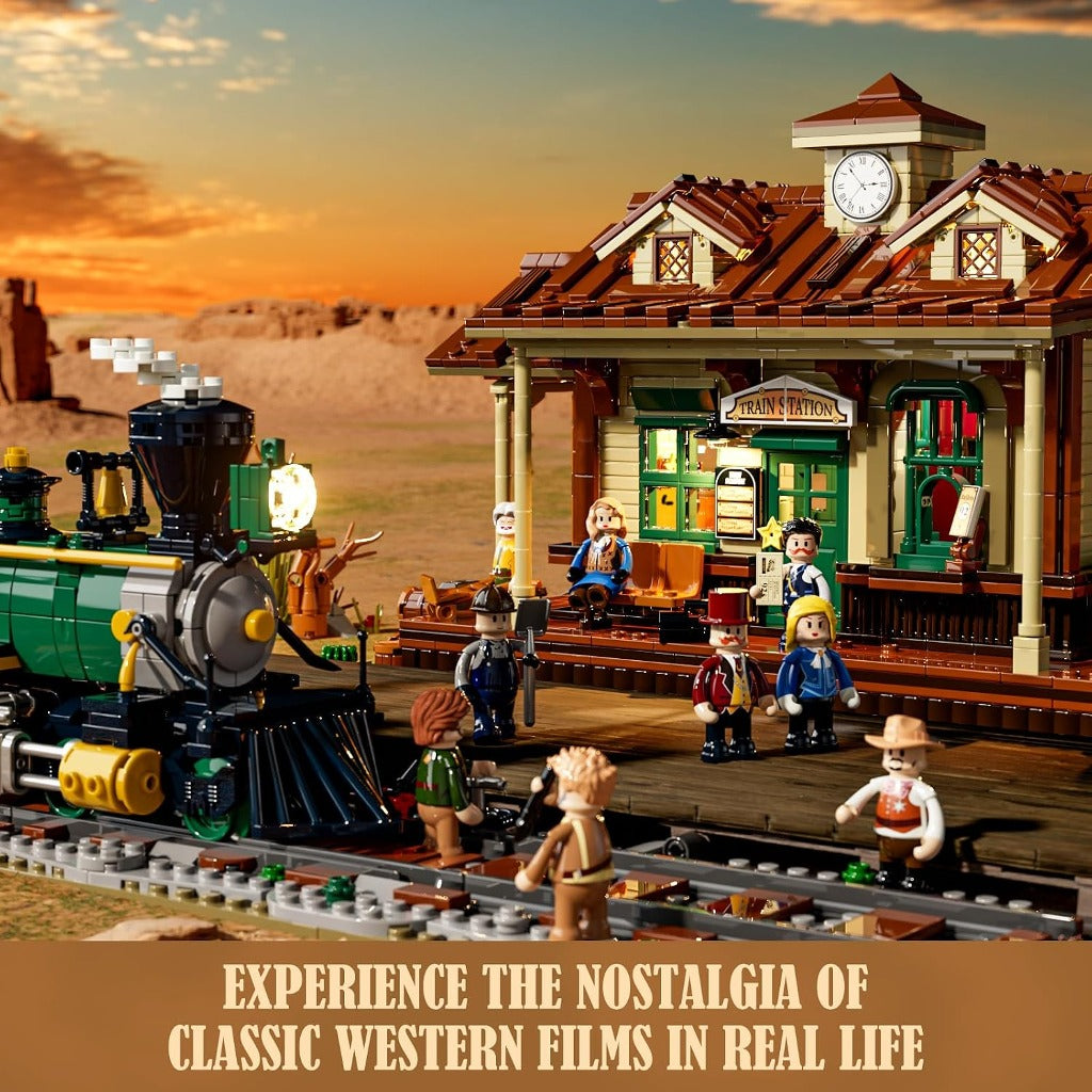 Lumibricks West Train Station (F9039) building set - view 4
