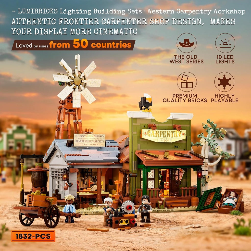 Lumibricks Western Carpentry Workshop (14015) building set - view 3
