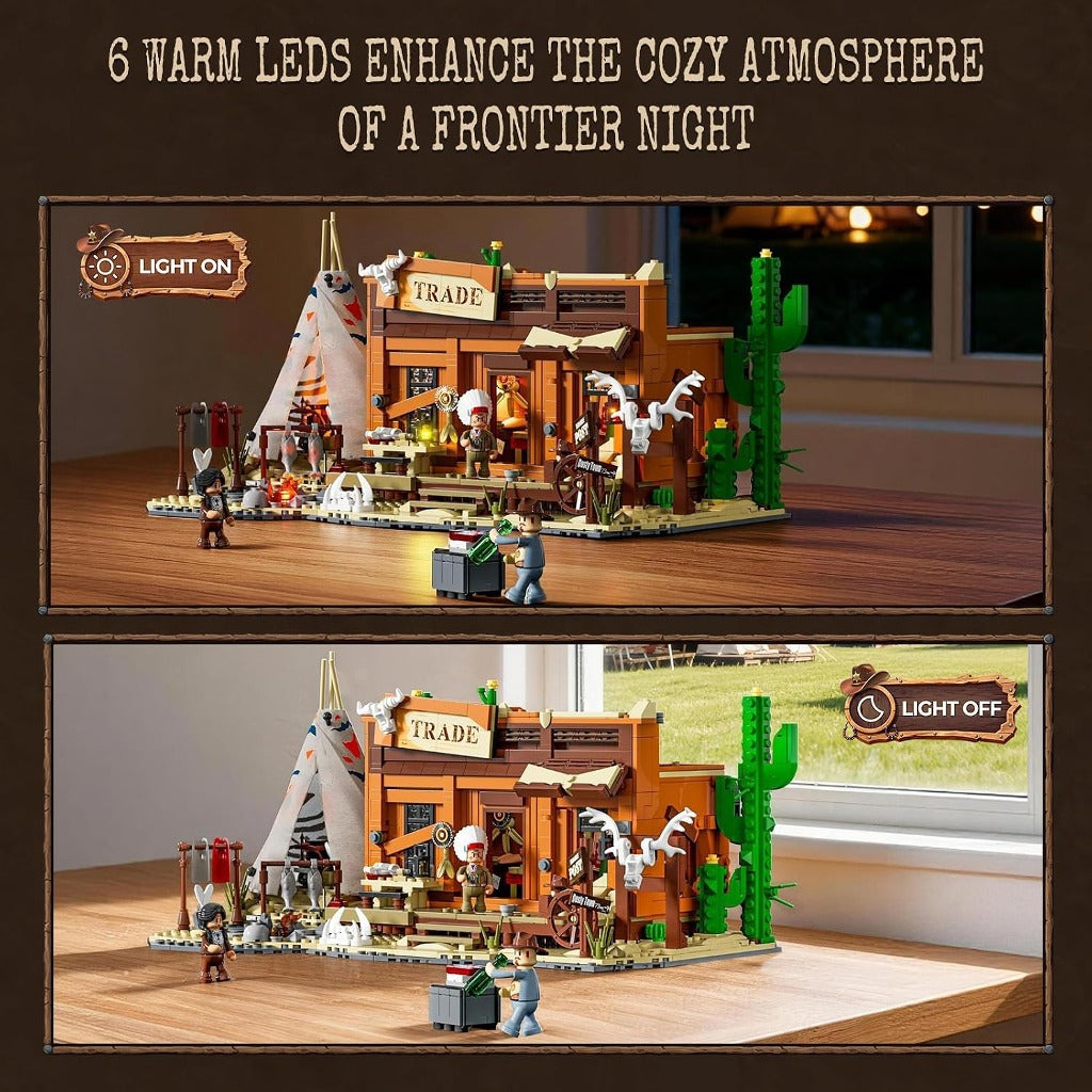 Lumibricks Western Fur Trading Post (14018) building set - view 3