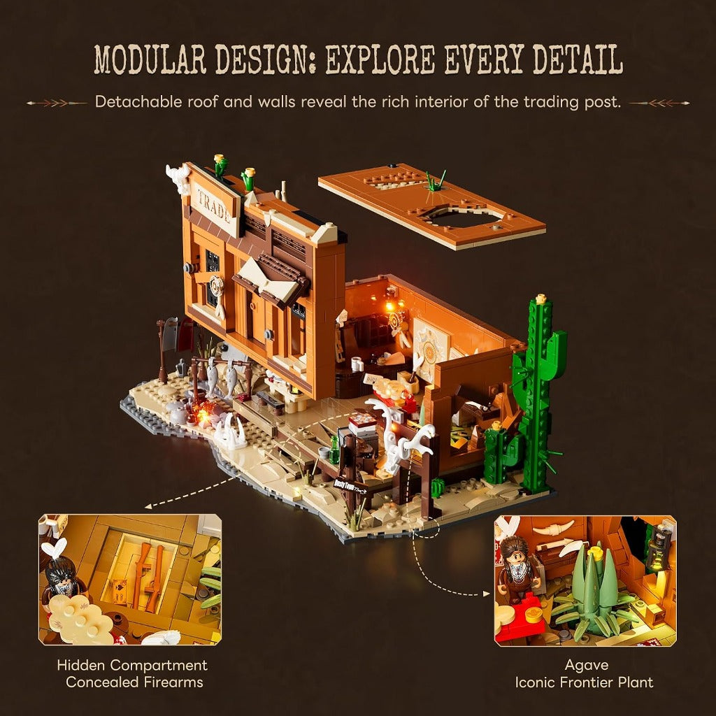 Lumibricks Western Fur Trading Post (14018) building set - view 4