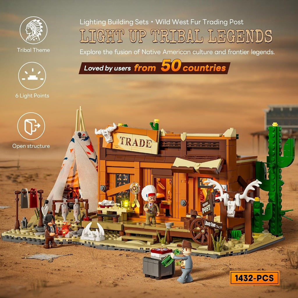 Lumibricks Western Fur Trading Post (14018) building set - view 6