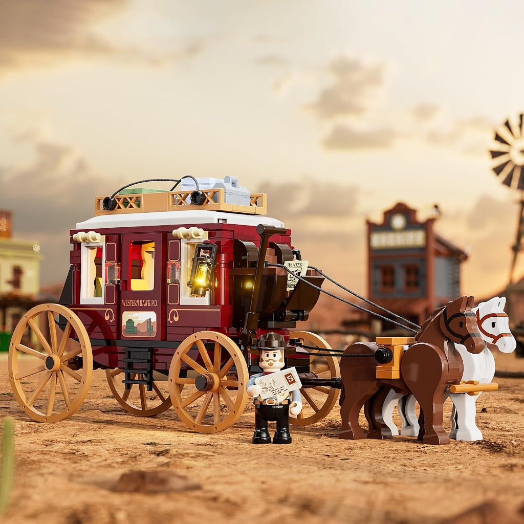 Lumibricks Western Stagecoach (F9052) building set - view 2