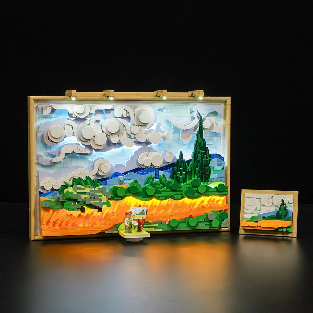 Lumibricks Wheat Field with Cypresses (21001) building set - view 3