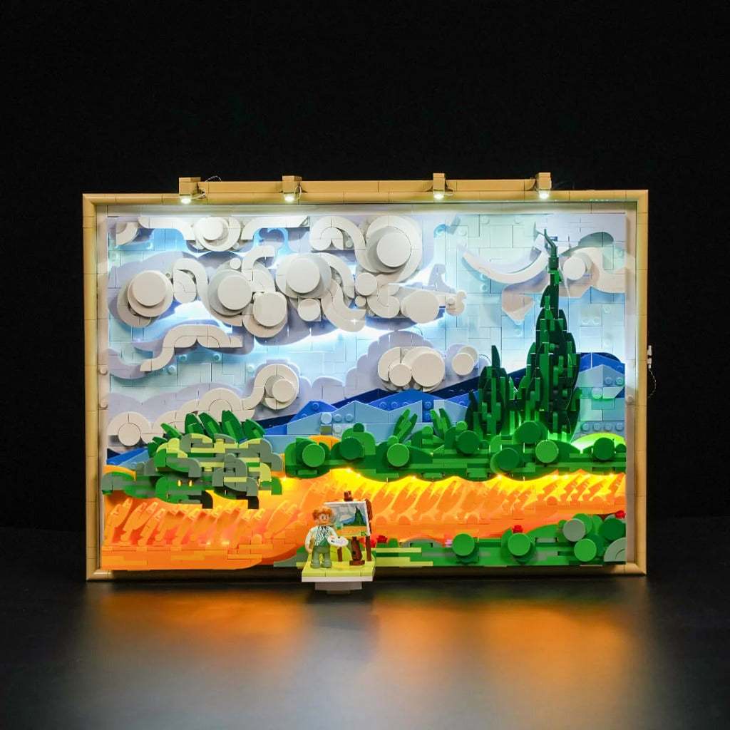 Lumibricks Wheat Field with Cypresses (21001) building set - view 4