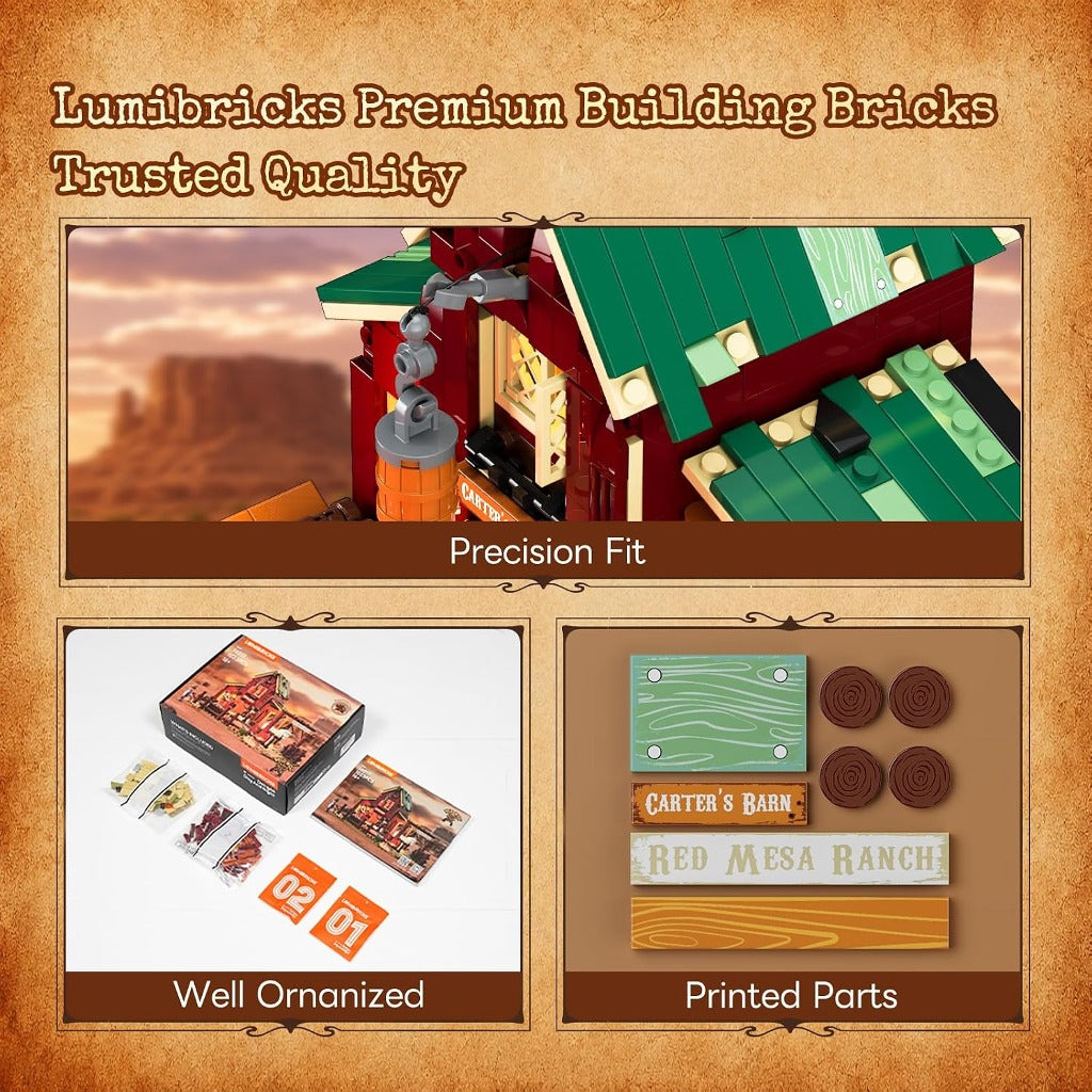 Lumibricks Wild West Ranch Duel (14017) building set - view 6