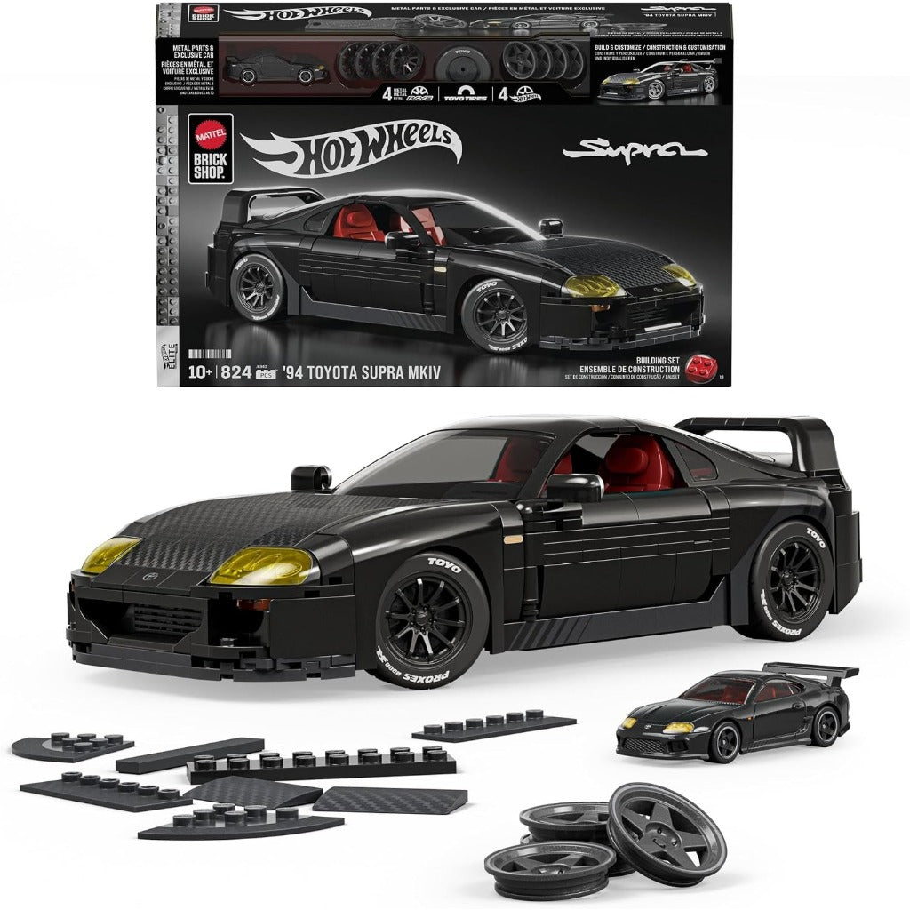 Mattel Brick Shop Hot Wheels 94 Toyota Supra MKIV building set