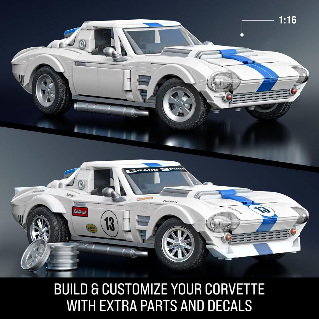 Mattel Brick Shop Hot Wheels Corvette Grand Sport building set - view 3