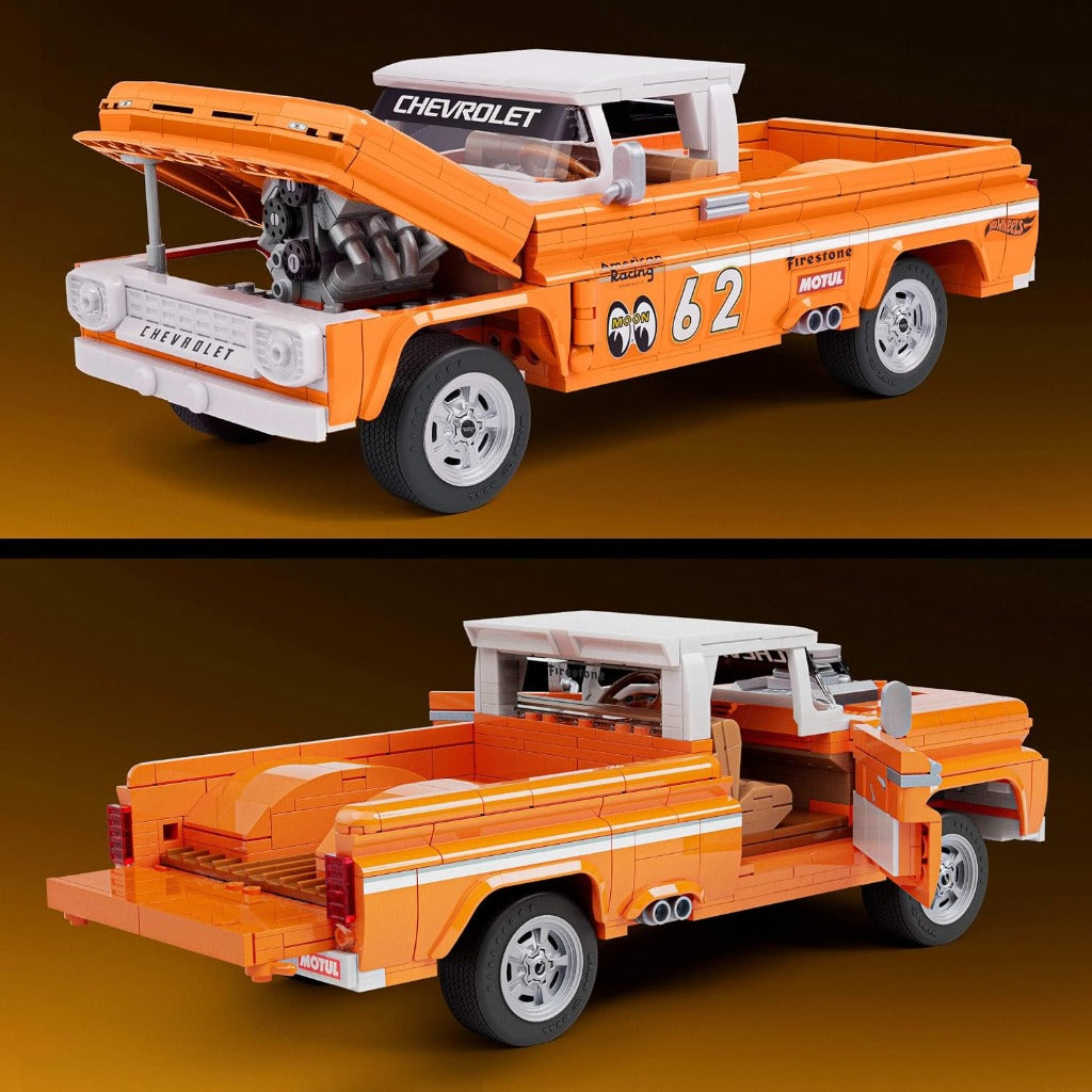 Mattel Brick Shop Hot Wheels Custom 62 Chevy Pickup building set - view 6
