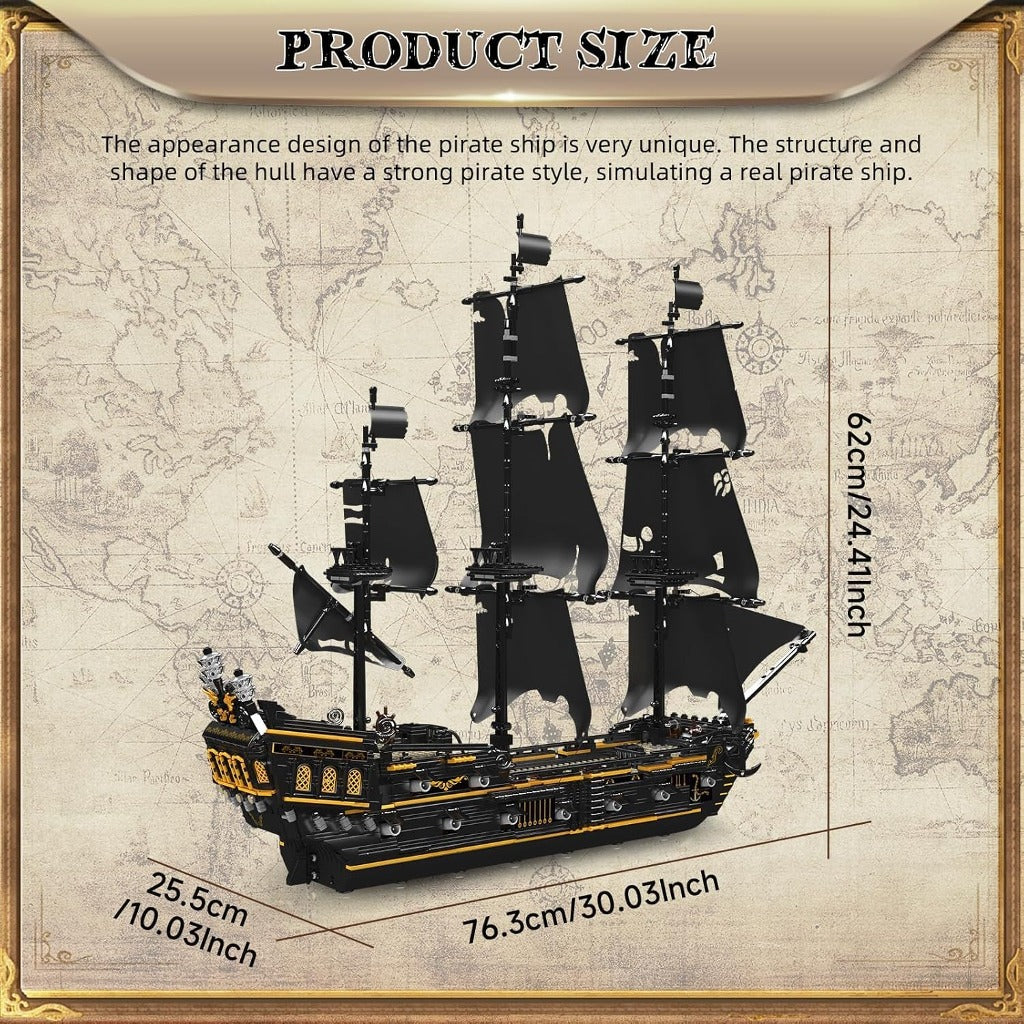 Mould King Black Pirates Ship (13199) building set - view 2